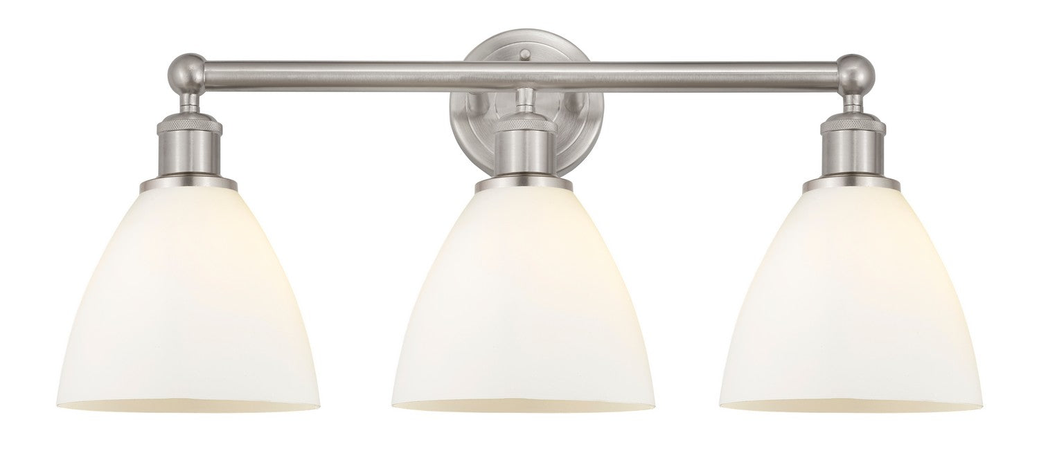 Innovations 616-3W-SN-GBD-751 Three Light Bath Vanity, Brushed Satin Nickel