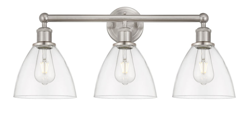 Innovations 616-3W-SN-GBD-752 Three Light Bath Vanity, Brushed Satin Nickel