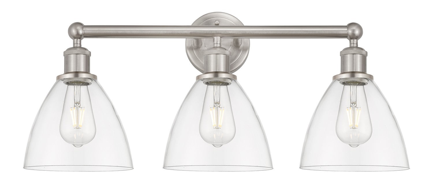 Innovations 616-3W-SN-GBD-752 Three Light Bath Vanity, Brushed Satin Nickel