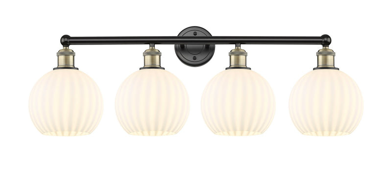 Innovations 616-4W-BAB-G1217-8WV LED Bath Vanity, Black Antique Brass