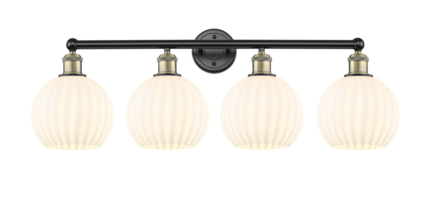 Innovations 616-4W-BAB-G1217-8WV LED Bath Vanity, Black Antique Brass