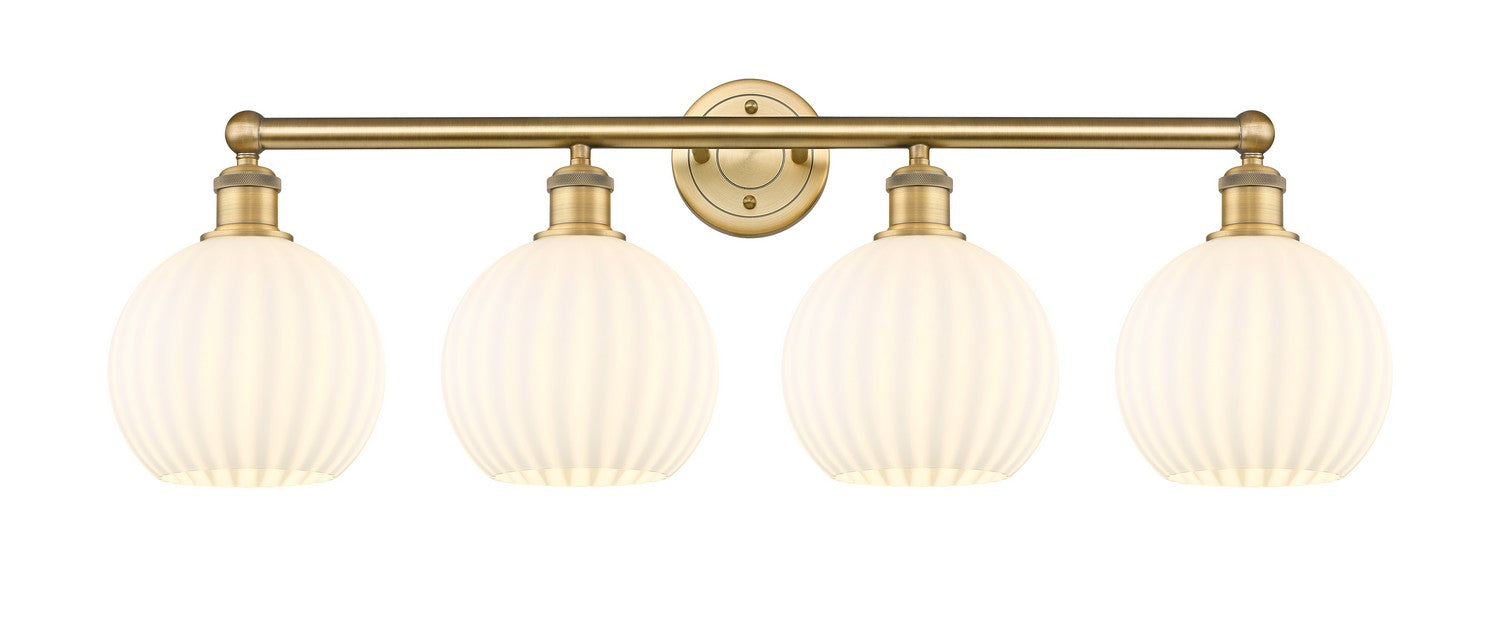 Innovations 616-4W-BB-G1217-8WV LED Bath Vanity, Brushed Brass