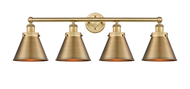 Innovations 616-4W-BB-M13-BB Four Light Bath Vanity, Brushed Brass