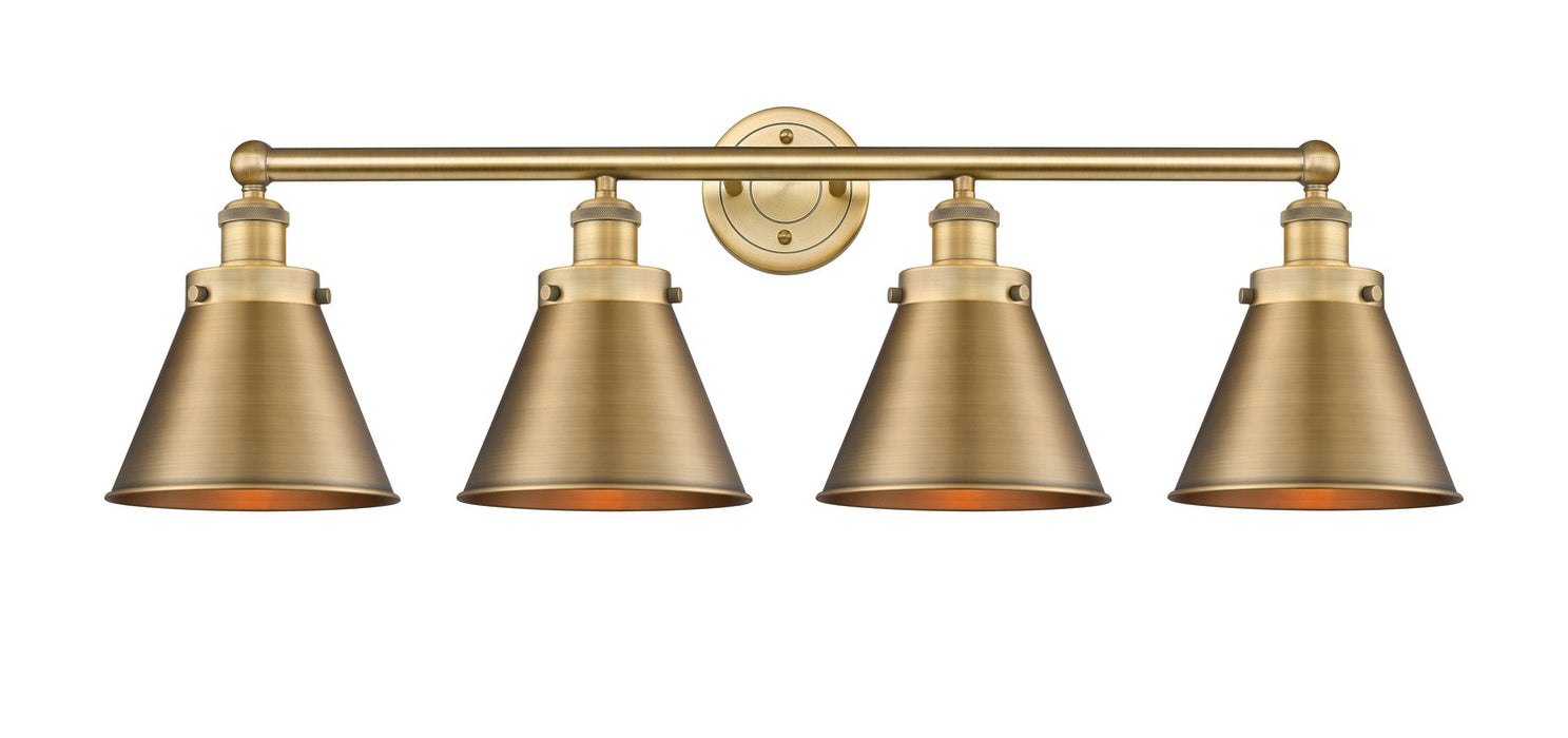 Innovations 616-4W-BB-M13-BB Four Light Bath Vanity, Brushed Brass