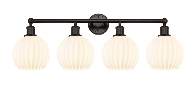 Innovations 616-4W-OB-G1217-8WV LED Bath Vanity, Oil Rubbed Bronze