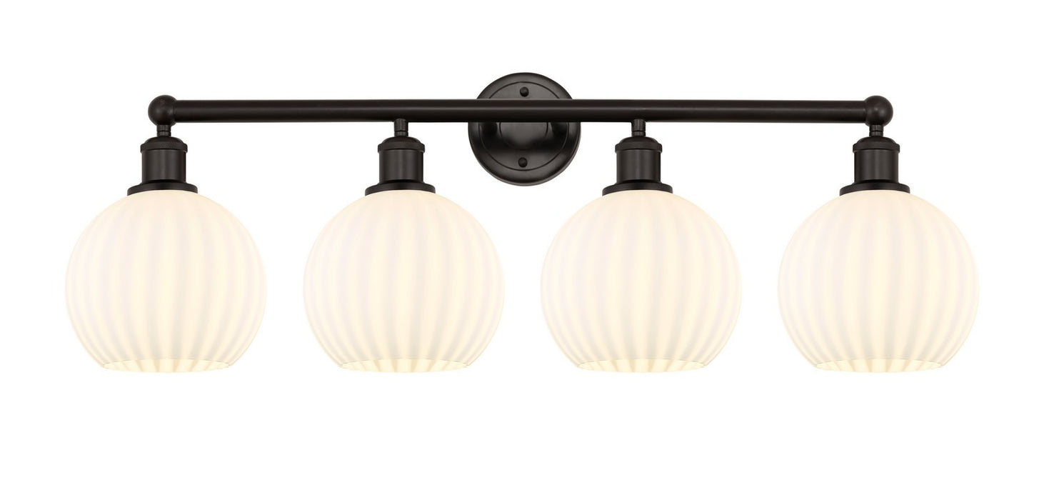 Innovations 616-4W-OB-G1217-8WV LED Bath Vanity, Oil Rubbed Bronze