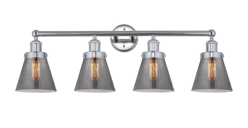Innovations 616-4W-PC-G63 Four Light Bath Vanity, Polished Chrome