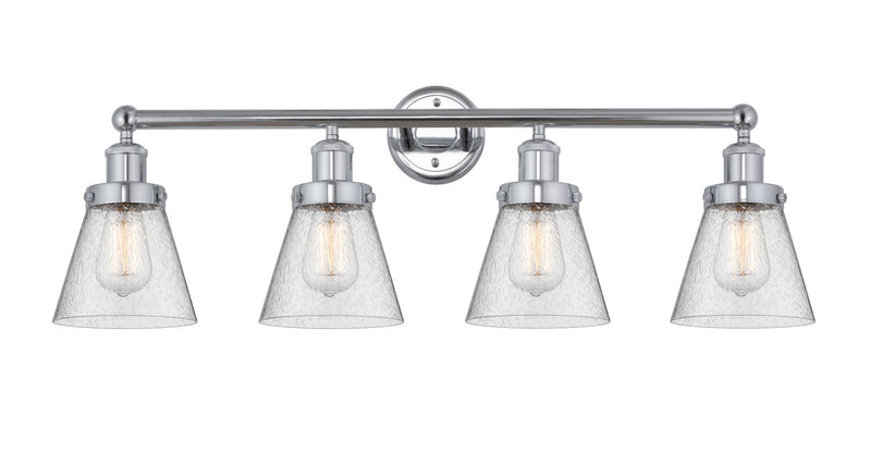Innovations 616-4W-PC-G64 Four Light Bath Vanity, Polished Chrome