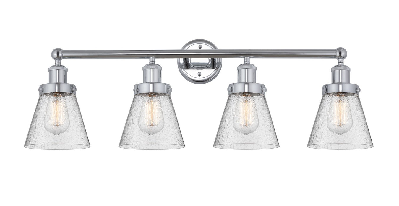 Innovations 616-4W-PC-G64 Four Light Bath Vanity, Polished Chrome