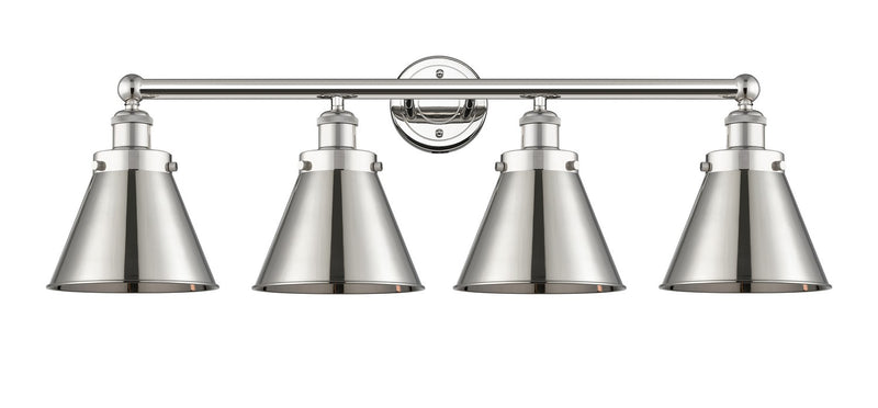 Innovations 616-4W-PN-M13-PN Four Light Bath Vanity, Polished Nickel
