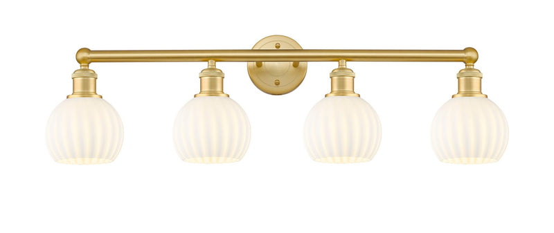 Innovations 616-4W-SG-G1217-6WV LED Bath Vanity, Satin Gold