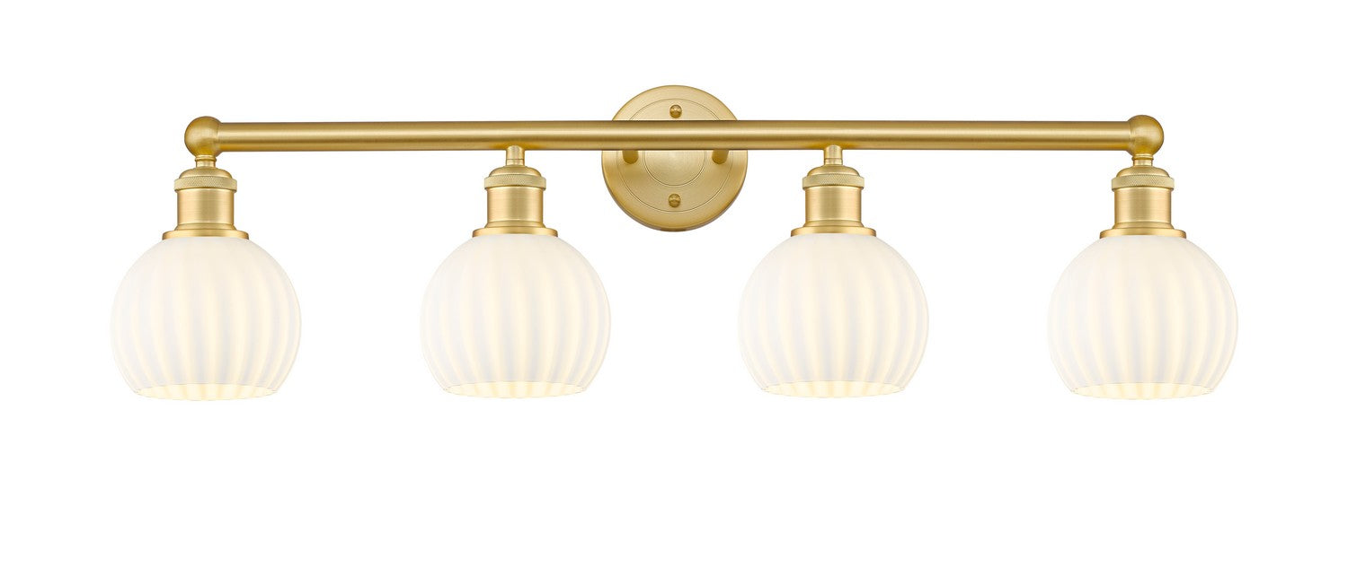 Innovations 616-4W-SG-G1217-6WV LED Bath Vanity, Satin Gold