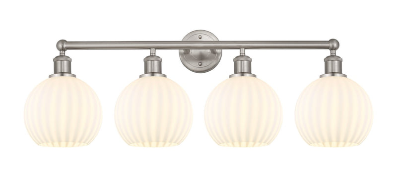 Innovations 616-4W-SN-G1217-8WV LED Bath Vanity, Satin Nickel