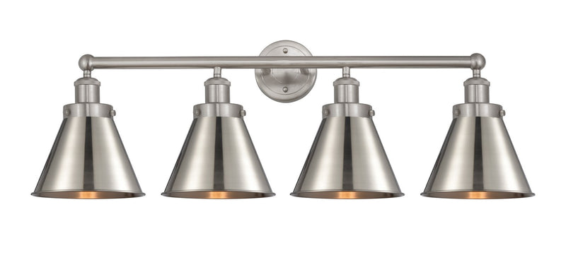 Innovations 616-4W-SN-M13-SN Four Light Bath Vanity, Brushed Satin Nickel