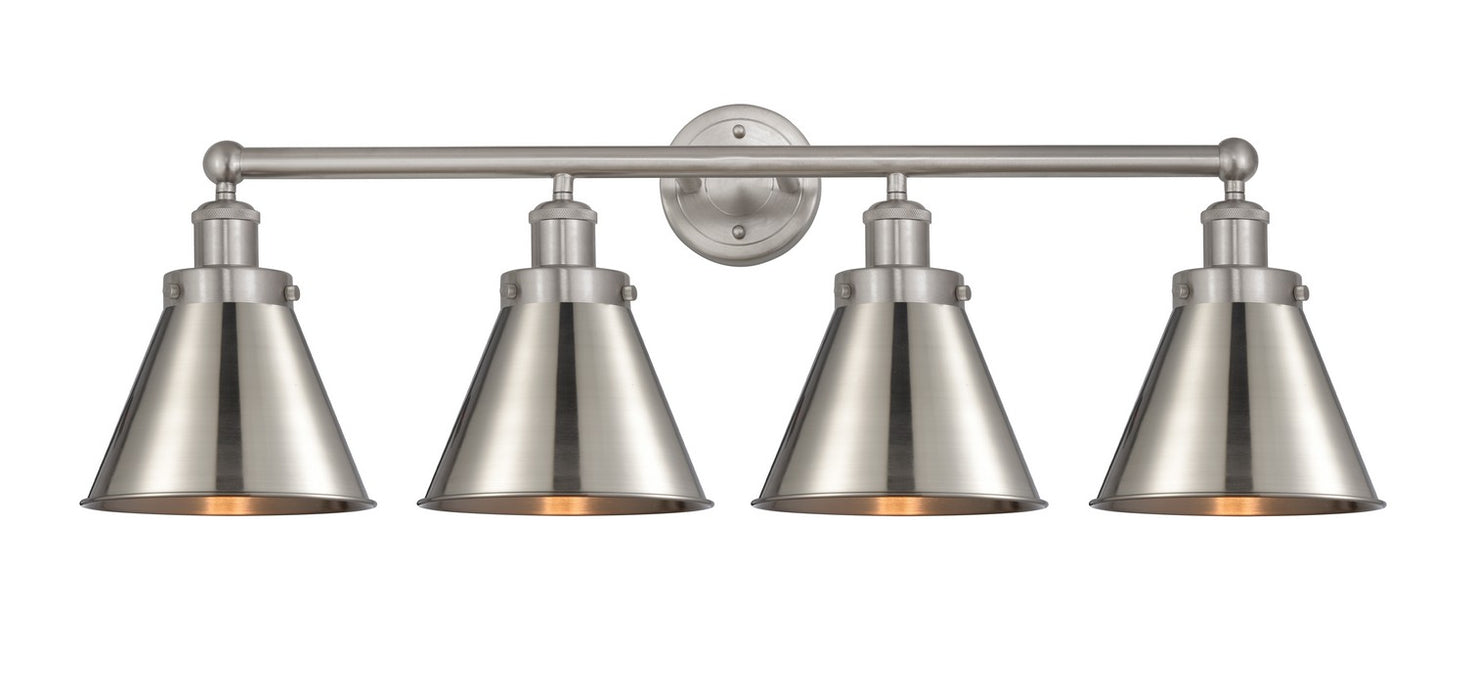 Innovations 616-4W-SN-M13-SN Four Light Bath Vanity, Brushed Satin Nickel