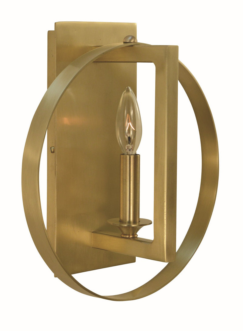 Framburg 5861 BR One Light Bath Sconce, Brushed Brass