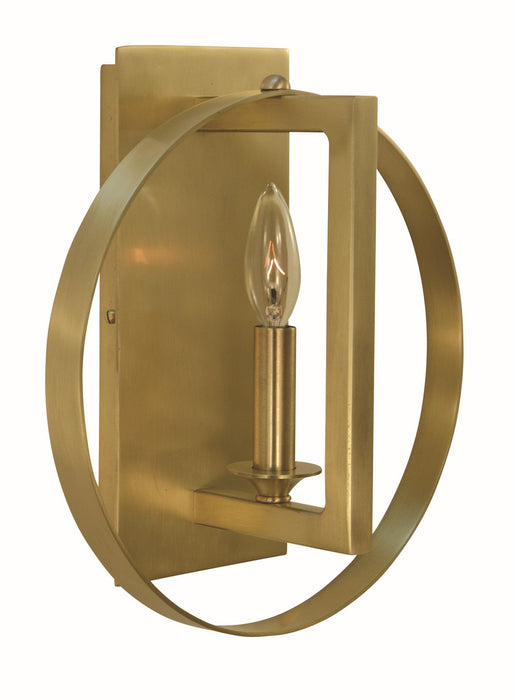 Framburg 5861 BR One Light Bath Sconce, Brushed Brass