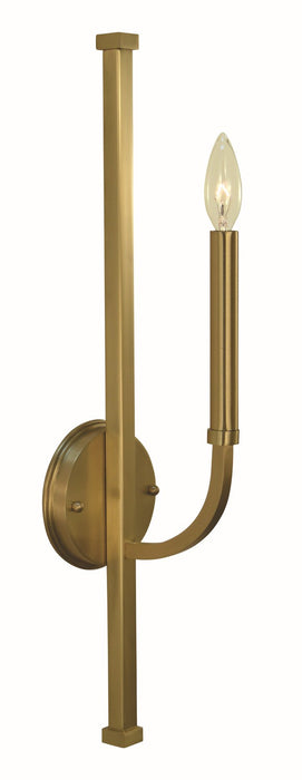 Framburg 5871 BR One Light Bath Sconce, Brushed Brass
