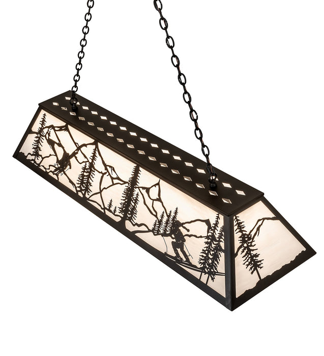 Meyda Tiffany 265410 Nine Light Pendant, Textured Black