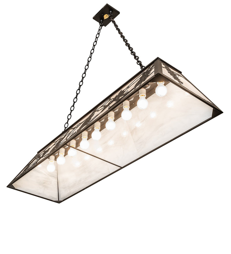 Meyda Tiffany 265410 Nine Light Pendant, Textured Black