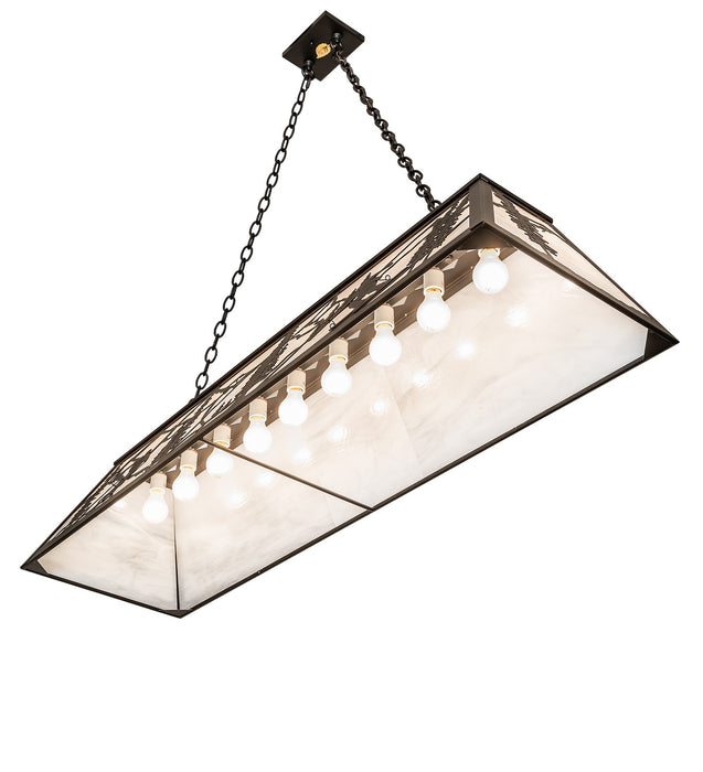 Meyda Tiffany 265410 Nine Light Pendant, Textured Black