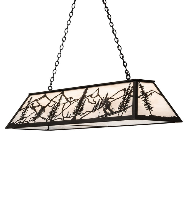 Meyda Tiffany 265410 Nine Light Pendant, Textured Black