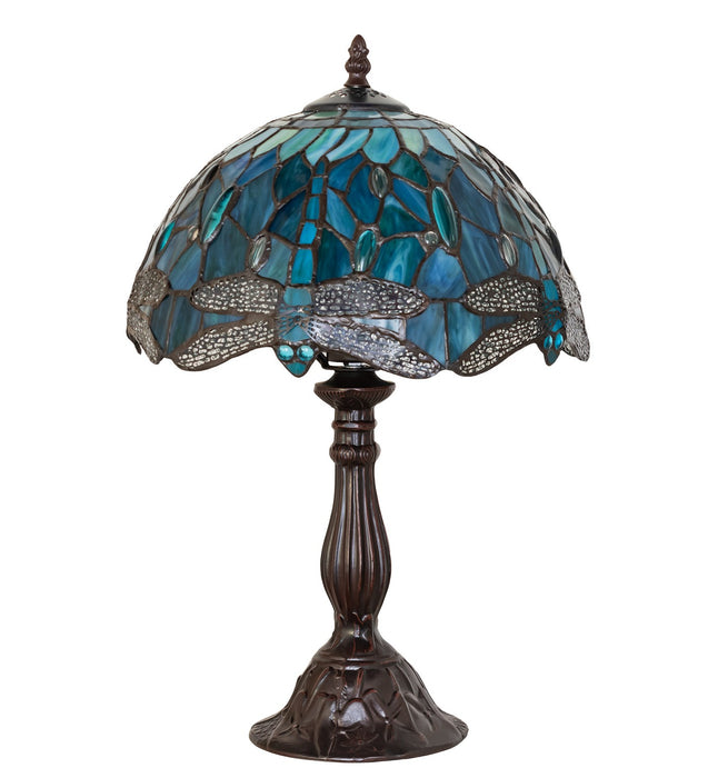 Meyda Tiffany 267038 One Light Table Lamp, Mahogany Bronze