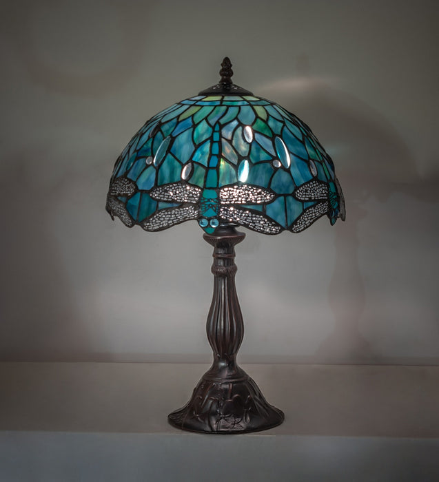 Meyda Tiffany 267038 One Light Table Lamp, Mahogany Bronze
