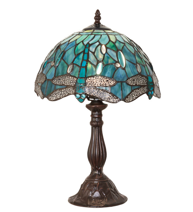 Meyda Tiffany 267038 One Light Table Lamp, Mahogany Bronze