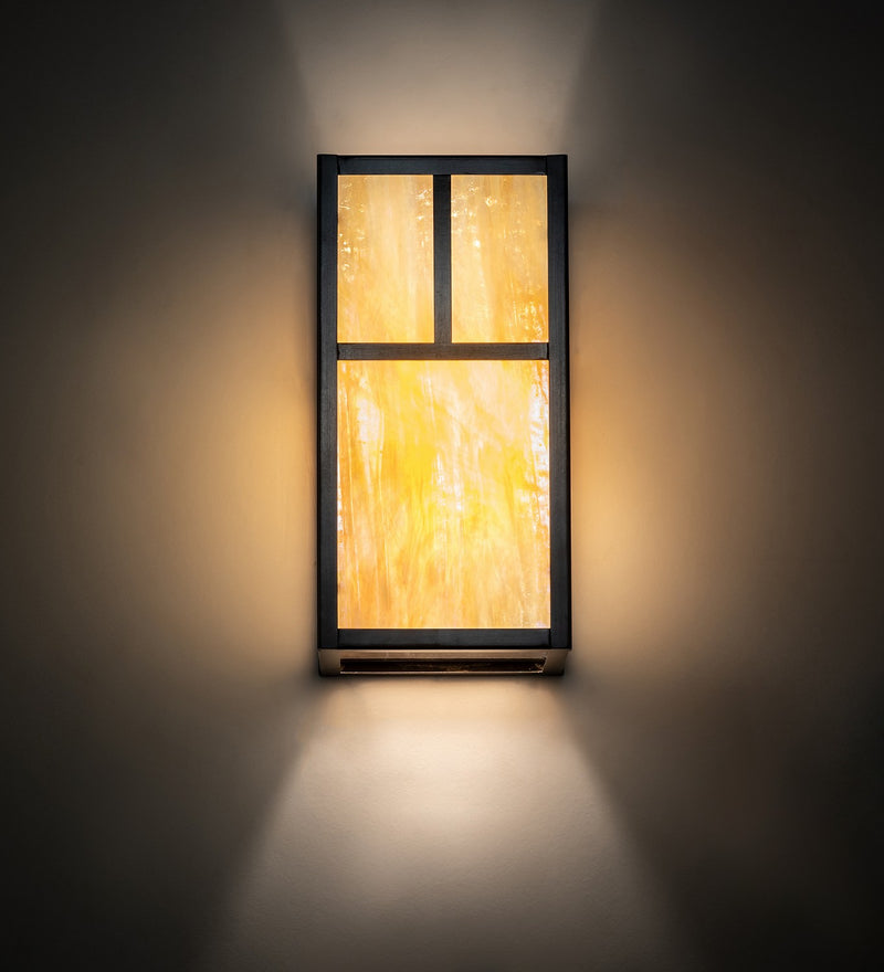 Meyda Tiffany 267165 One Light Wall Sconce, Craftsman Brown