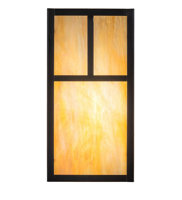 Meyda Tiffany 267165 One Light Wall Sconce, Craftsman Brown