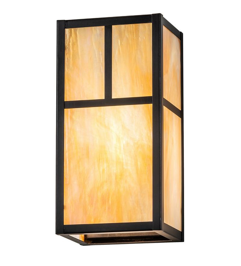Meyda Tiffany 267165 One Light Wall Sconce, Craftsman Brown