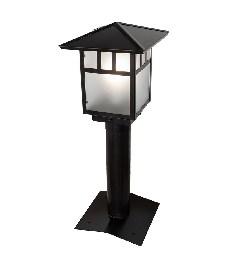 Meyda Tiffany 267496 One Light Post Mount, Craftsman Brown