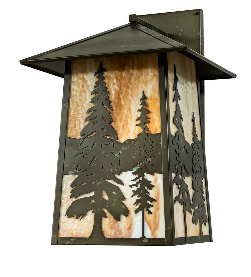 Meyda Tiffany 269122 One Light Wall Sconce, Weathered Brass