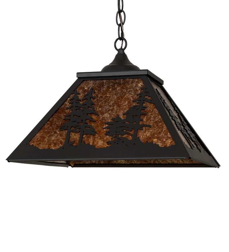 Meyda Tiffany 269272 Two Light Pendant, Wrought Iron