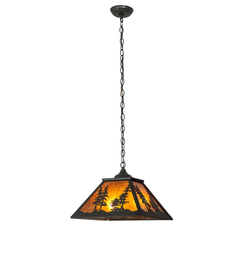 Meyda Tiffany 269272 Two Light Pendant, Wrought Iron