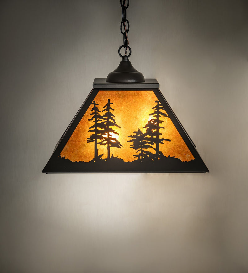 Meyda Tiffany 269272 Two Light Pendant, Wrought Iron