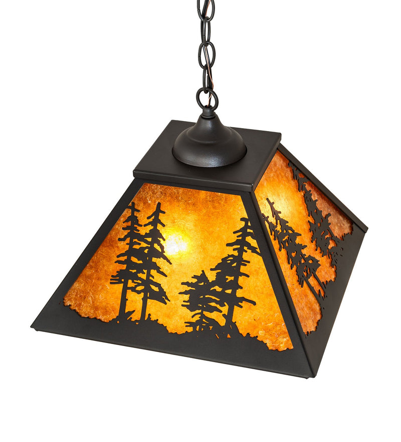 Meyda Tiffany 269272 Two Light Pendant, Wrought Iron