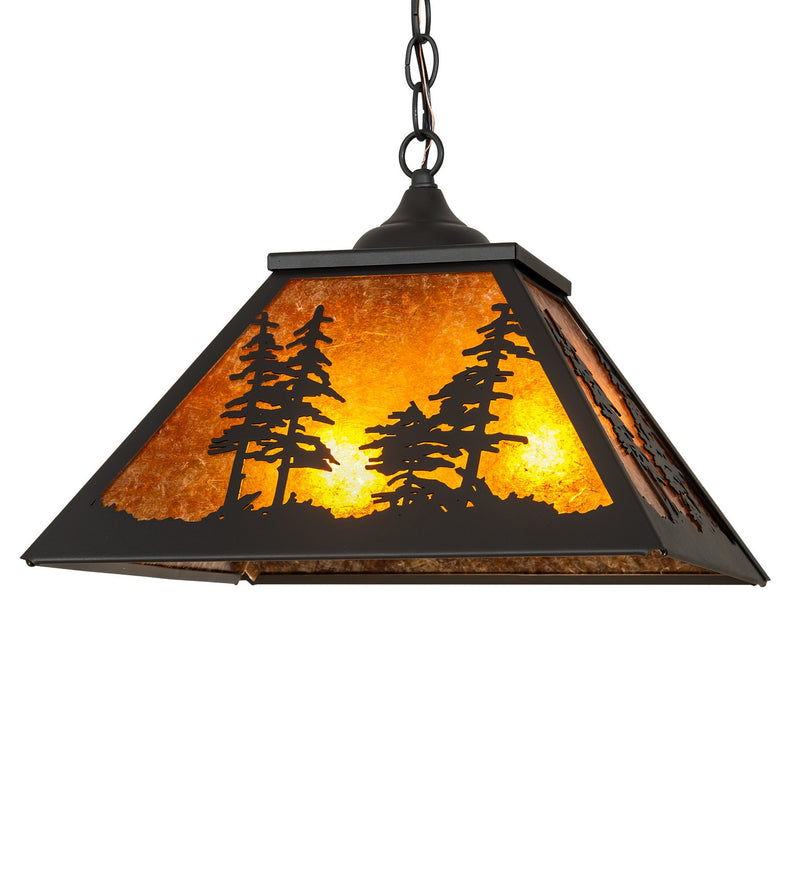 Meyda Tiffany 269272 Two Light Pendant, Wrought Iron