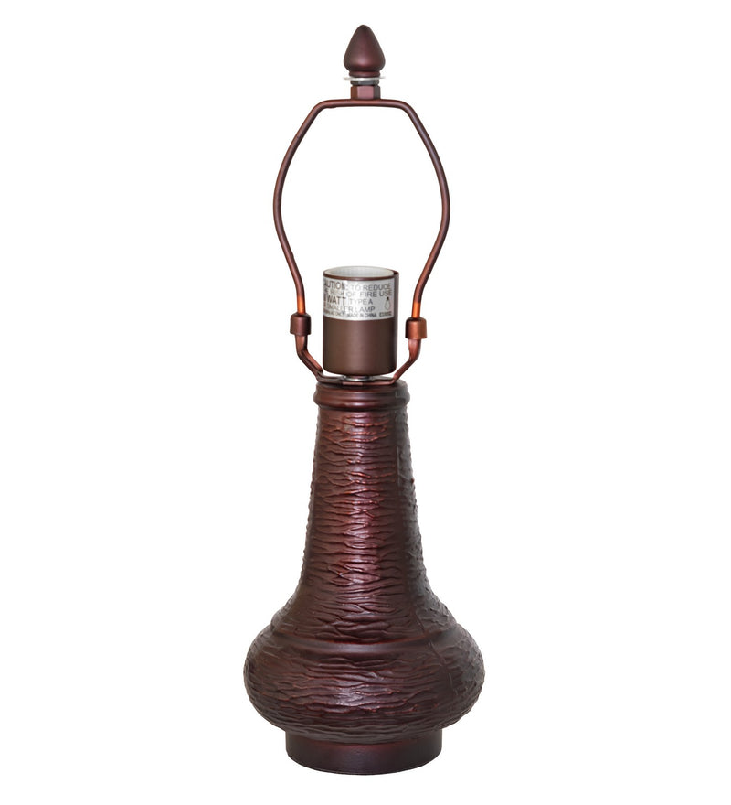 Meyda Tiffany 269286 One Light Table Base, Mahogany Bronze