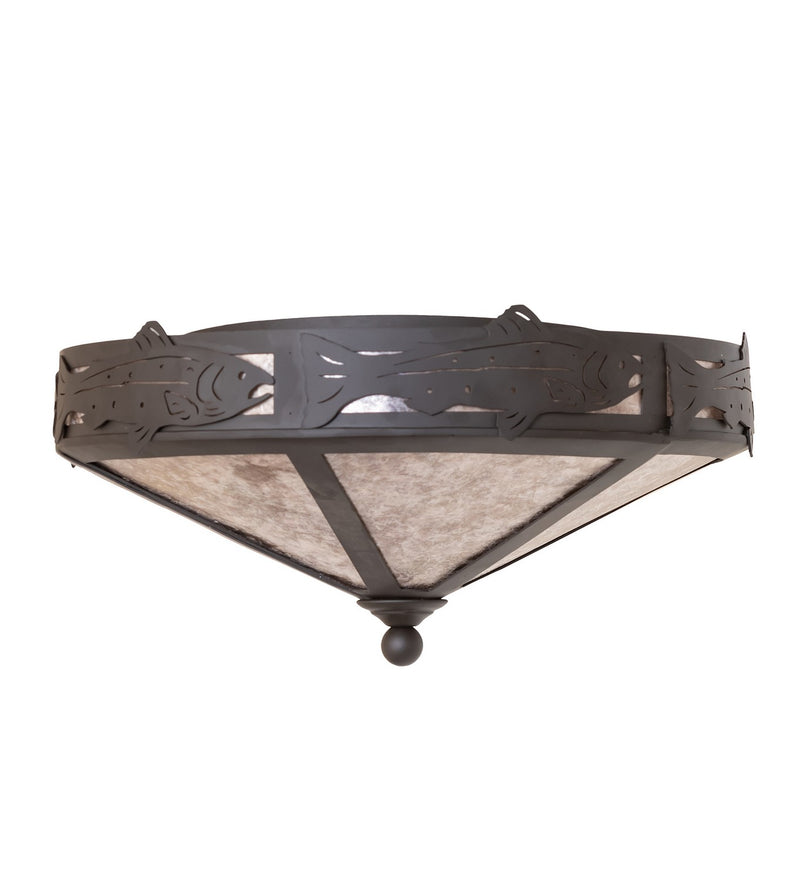 Meyda Tiffany 270055 Two Light Flushmount, Oil Rubbed Bronze