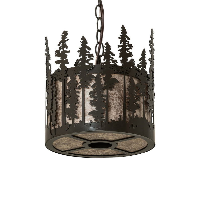 Meyda Tiffany 270346 Three Light Pendant, Timeless Bronze