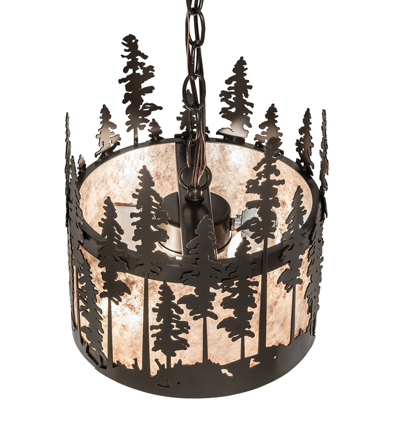 Meyda Tiffany 270346 Three Light Pendant, Timeless Bronze
