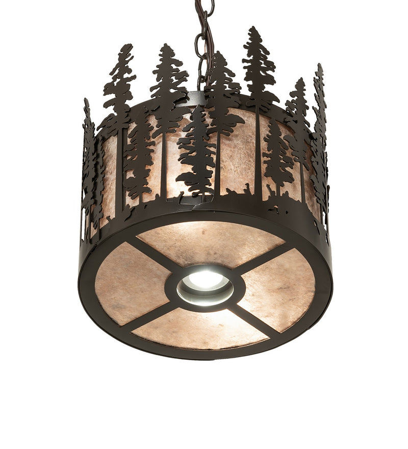 Meyda Tiffany 270346 Three Light Pendant, Timeless Bronze