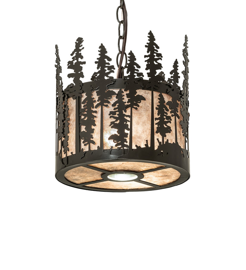 Meyda Tiffany 270346 Three Light Pendant, Timeless Bronze