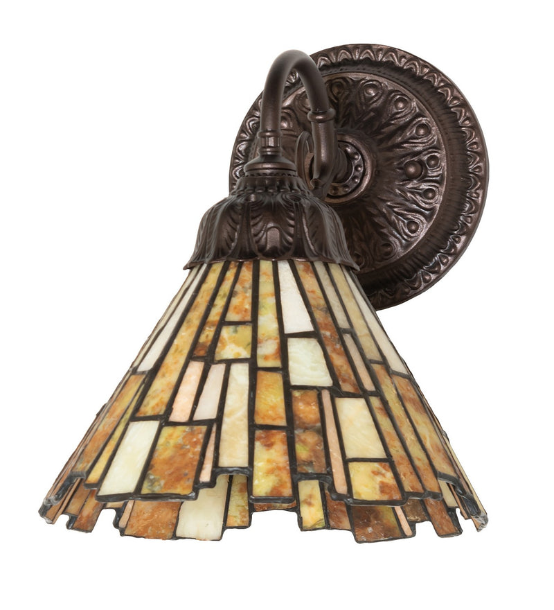 Meyda Tiffany 270869 One Light Wall Sconce, Mahogany Bronze