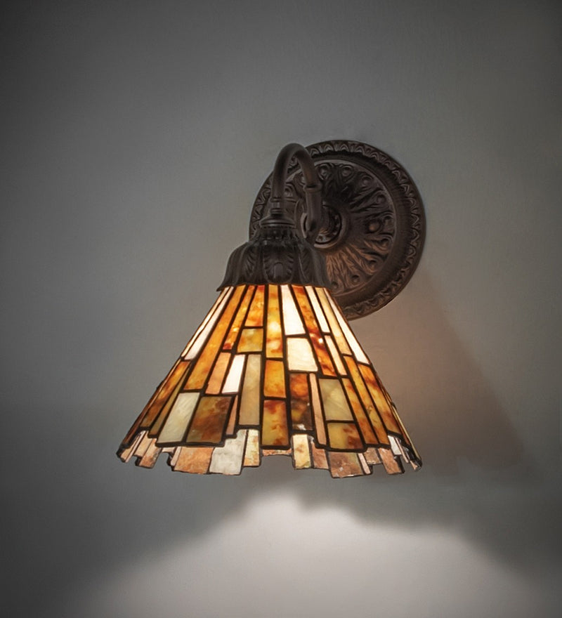 Meyda Tiffany 270869 One Light Wall Sconce, Mahogany Bronze