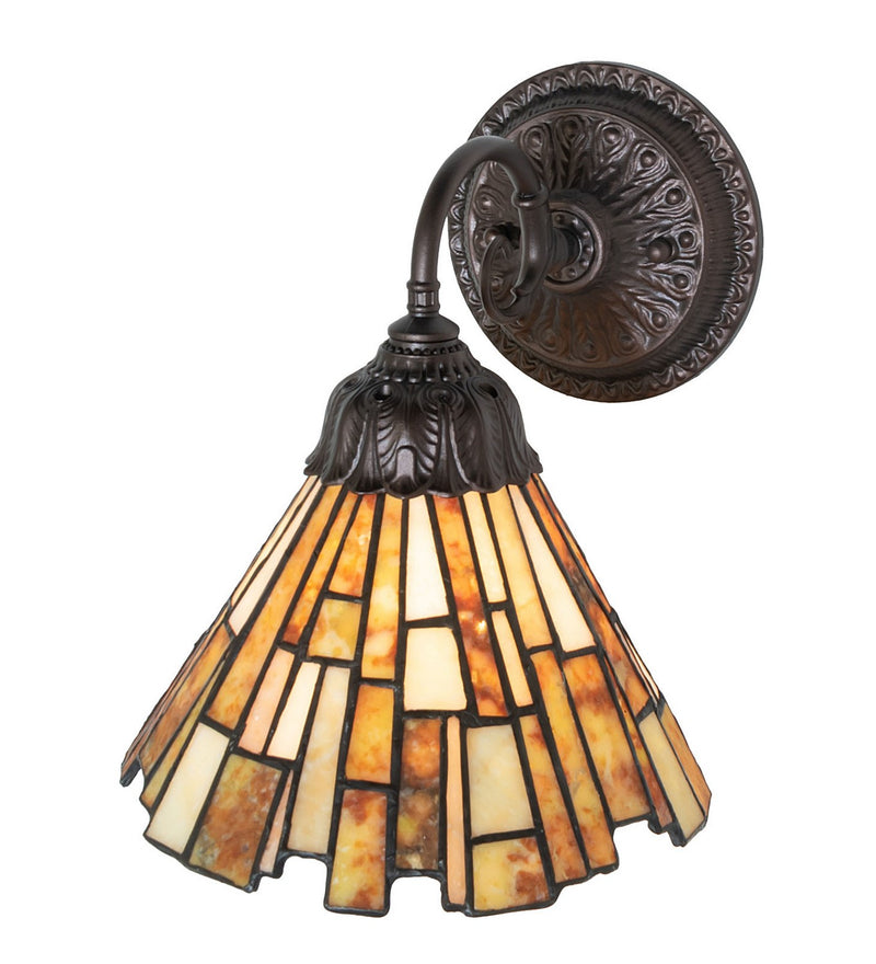 Meyda Tiffany 270869 One Light Wall Sconce, Mahogany Bronze