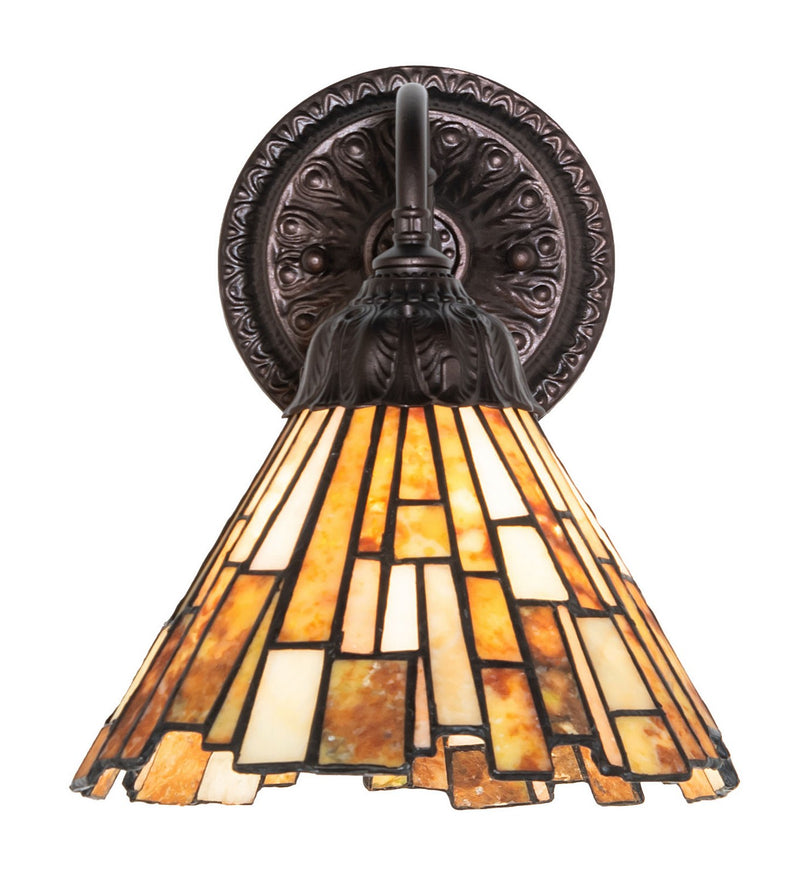 Meyda Tiffany 270869 One Light Wall Sconce, Mahogany Bronze