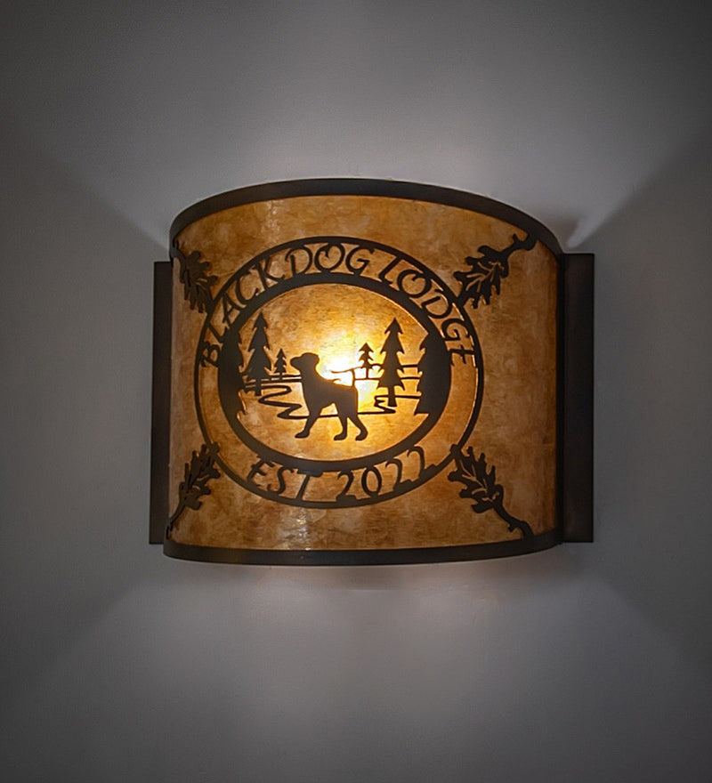 Meyda Tiffany 271200 One Light Wall Sconce, Burnished Antique Copper